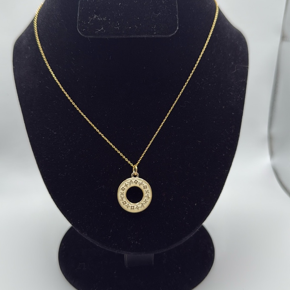 LV Gold and White Necklace/ pendant